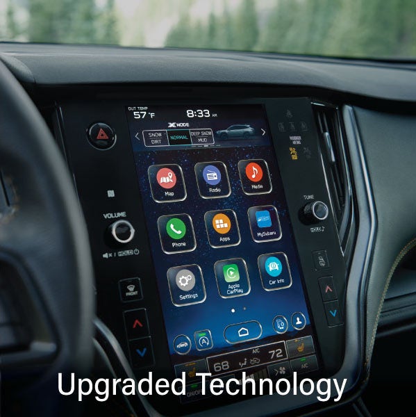 An 8-inch available touchscreen with the words “Ugraded Technology“. | SubaruDemo4 in Hermiston OR
